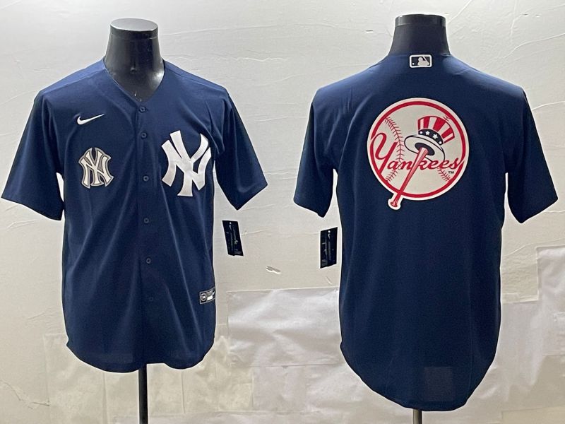 Men New York Yankees Blank Black Game 2025 Nike MLB Jersey style 18->new york yankees->MLB Jersey